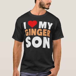 Ik hou van mijn gember SonCool Redhead Family Gift T-shirt