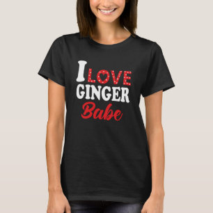 Ik hou van mijn gemberbaby Redhead T-shirt