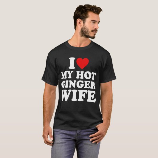 Ik hou van mijn gembervrouw t-shirt (Voorkant volledig)