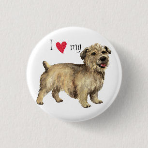 Ik hou van mijn genen van Imal Terrier Ronde Button 3,2 Cm