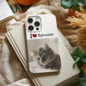 Ik hou van mijn gepersonaliseerde Cat foto Case-Mate iPhone Case
