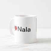 Ik hou van mijn gepersonaliseerde Cat foto Koffiemok (Voorkant links)