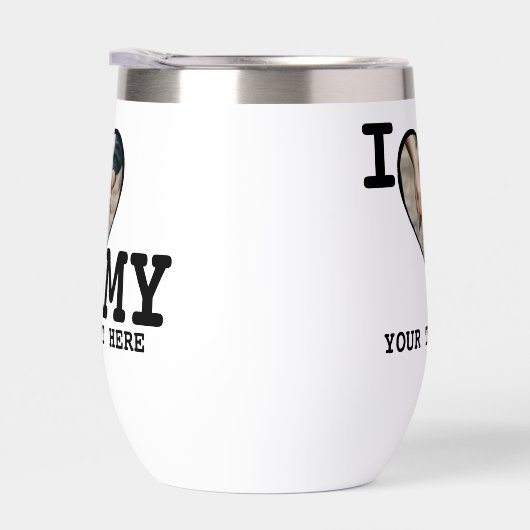 Ik hou van mijn gepersonaliseerde foto en tekst (Rechts)