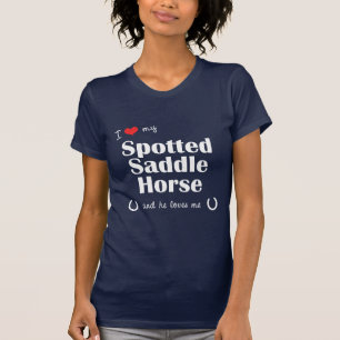 Ik hou van mijn gepotte zadelpaard (mannelijk paar t-shirt