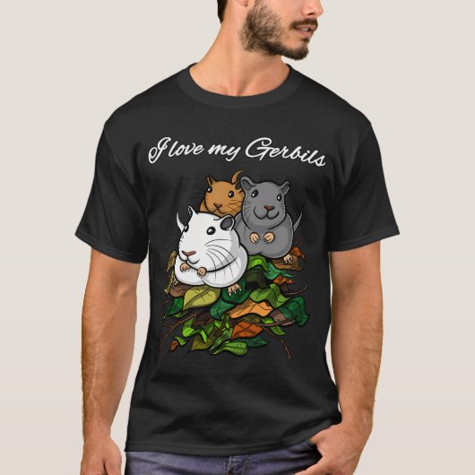 Ik hou van mijn gerbils t-shirt (Voorkant)
