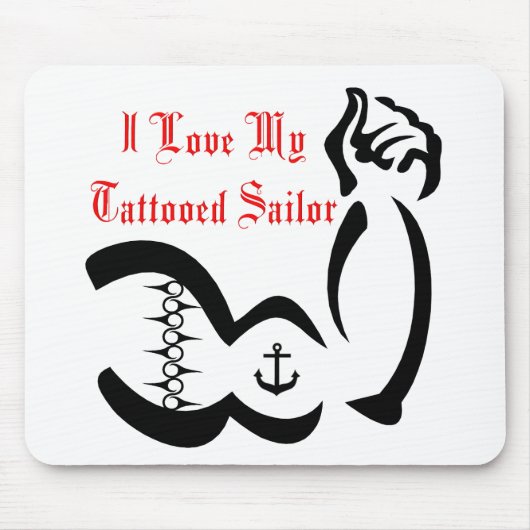 Ik hou van mijn getoedesailor muismat (Voorkant)