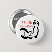 Ik hou van mijn getoedesailor ronde button 5,7 cm (Voorkant /achterkant)