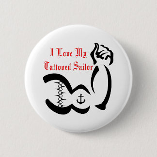 Ik hou van mijn getoedesailor ronde button 5,7 cm