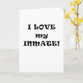 Ik hou van mijn gevangene kaart (Gele Bloem)