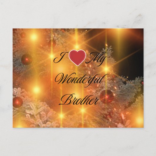 Ik hou van mijn geweldige broer briefkaart (Voorkant)