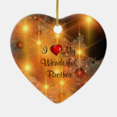 Ik hou van mijn geweldige broer keramisch ornament (Achterkant)