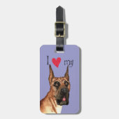 Ik hou van mijn geweldige daan bagagelabel (Voorkant verticaal)