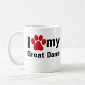 Ik hou van mijn geweldige daan koffiemok (Links)