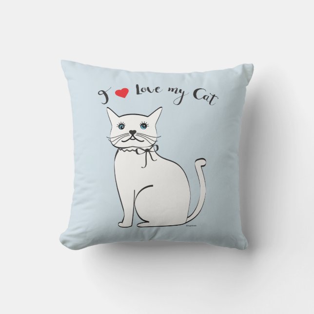 Ik hou van mijn geweldige Kat, stijlvol Kussen (Voorkant)