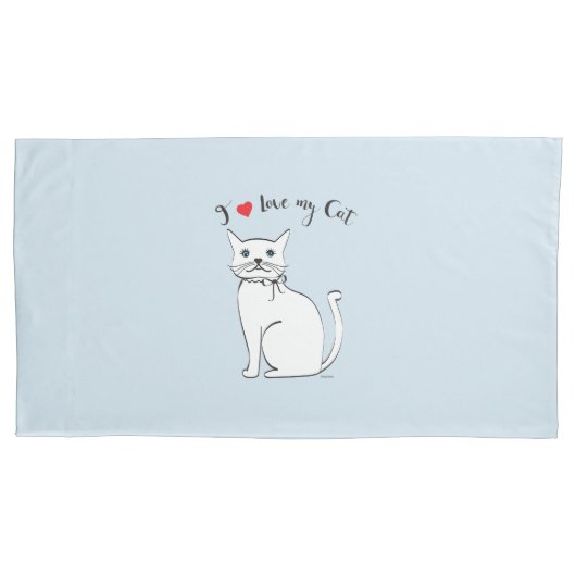 Ik hou van mijn geweldige Kat, stijlvol Kussensloop (Voorkant)