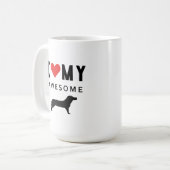 Ik hou van mijn geweldige kattenhond koffiemok (Voorkant links)