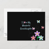 Ik hou van mijn geweldige kleindochter briefkaart (Voorkant / Achterkant)