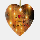 Ik hou van mijn geweldige kleindochter keramische  keramisch ornament (Rechts)