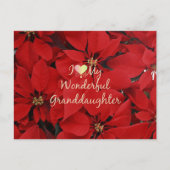 Ik hou van mijn geweldige kleindochter, Kerstmis Briefkaart (Voorkant)