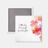 Ik hou van mijn geweldige kleindochter, pastelontw magneet (Voorkant / Achterkant)