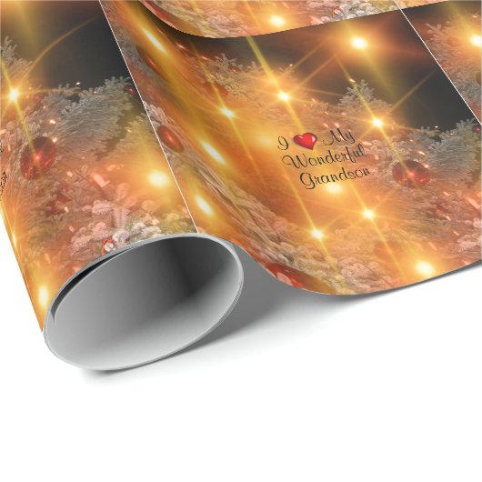 Ik hou van mijn geweldige kleinzoon cadeaupapier (Rol Hoek)