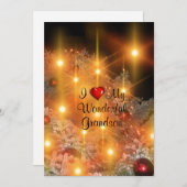 Ik hou van mijn geweldige kleinzoon feestdagenkaart (Voorkant / Achterkant)