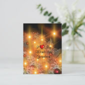 Ik hou van mijn geweldige kleinzoon feestdagenkaart (Staand voorkant)