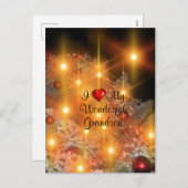 Ik hou van mijn geweldige kleinzoon feestdagenkaart (Voorkant / Achterkant)