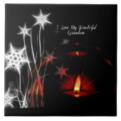 "Ik hou van mijn geweldige kleinzoon"  Tegeltje (Voorkant)