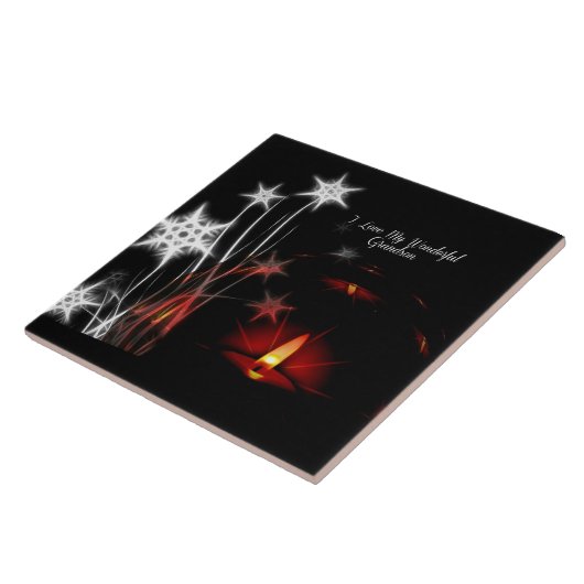 "Ik hou van mijn geweldige kleinzoon"  Tegeltje (Zijkant)