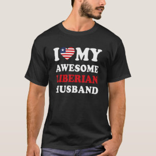 Ik hou van mijn Geweldige Liberiaanse echtgenoot F T-shirt