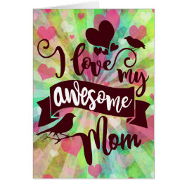 Ik hou van mijn Geweldige mam Typografie