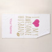 Ik hou van mijn Geweldige man bruiloft Jubileum Badhanddoek (Badhanddoek)