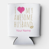 Ik hou van mijn Geweldige man bruiloft Jubileum Blikjeskoeler (Voorkant)