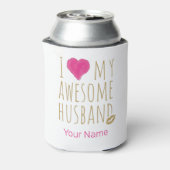 Ik hou van mijn Geweldige man bruiloft Jubileum Blikjeskoeler (Blikje Achterkant)