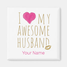 Ik hou van mijn Geweldige man bruiloft Jubileum Magneet