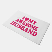 Ik hou van mijn Geweldige man Deurmat (Schuin)