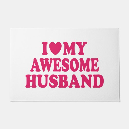 Ik hou van mijn Geweldige man Deurmat (Voorkant)