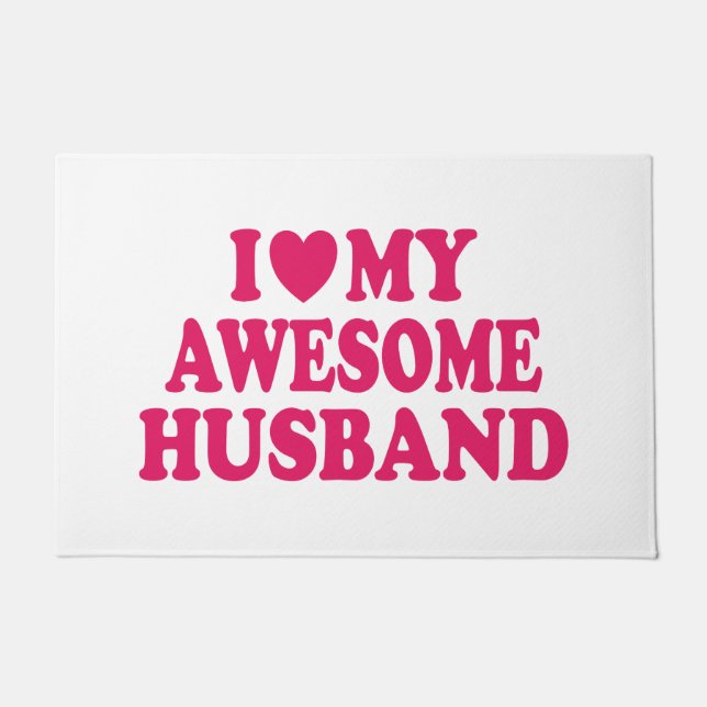 Ik hou van mijn Geweldige man Deurmat (Voorkant)