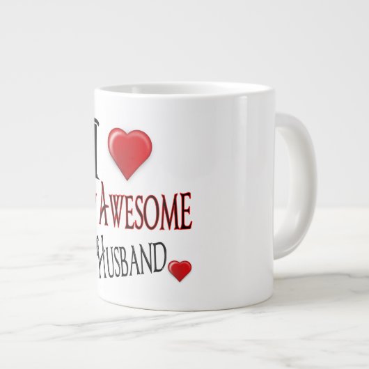 Ik hou van mijn Geweldige man Jumbo Mok Xmas cadea (Voorkant rechts)