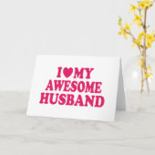 Ik hou van mijn Geweldige man Kaart (Gele Bloem)