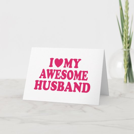 Ik hou van mijn Geweldige man Kaart (Voorkant)