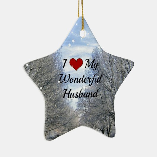 Ik hou van mijn geweldige man, keramisch ornament (Rechts)