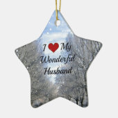 Ik hou van mijn geweldige man, keramisch ornament (Links)