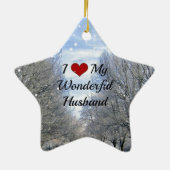 Ik hou van mijn geweldige man, keramisch ornament (Achterkant)