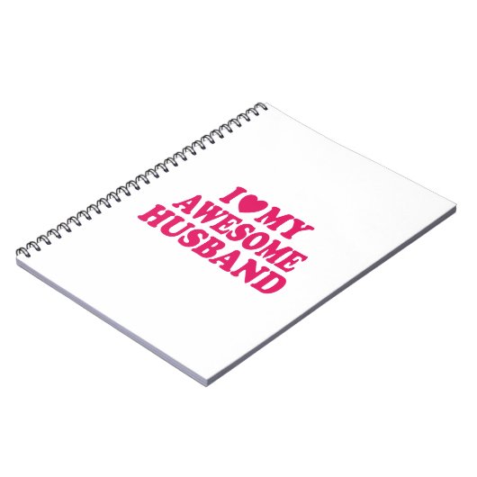 Ik hou van mijn Geweldige man Notitieboek (Linkerzijde)