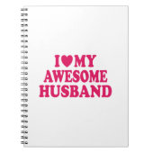 Ik hou van mijn Geweldige man Notitieboek (Voorkant)