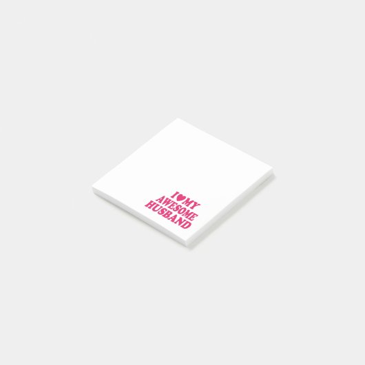 Ik hou van mijn Geweldige man Post-it® Notes (Schuin)