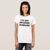Ik hou van mijn geweldige man t-shirt (Voorkant volledig)