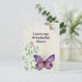 Ik hou van mijn geweldige nicht briefkaart (Staand voorkant)